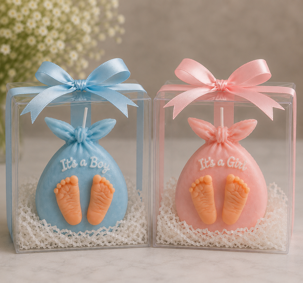 Baby shower candles