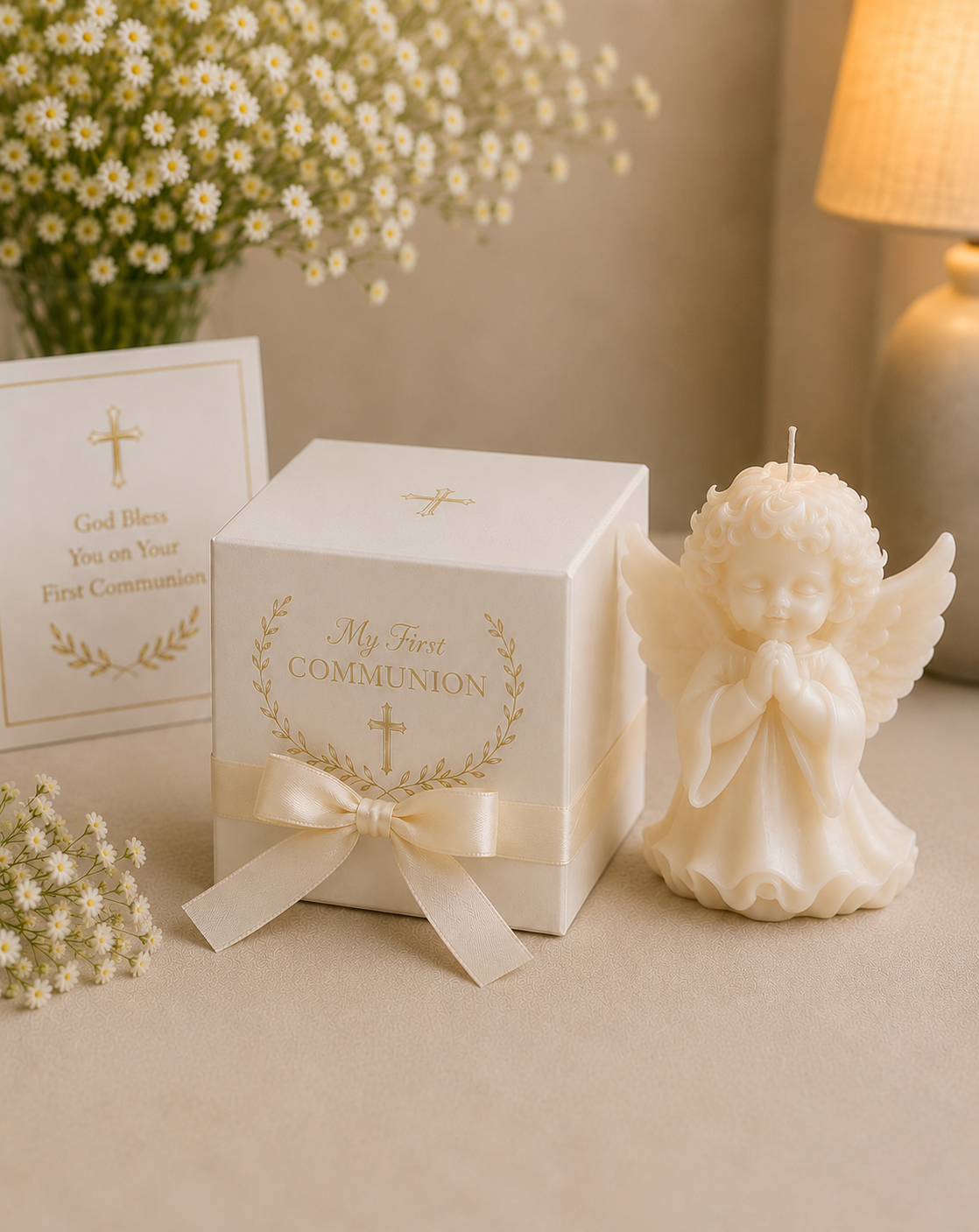 Ange bougie de communion